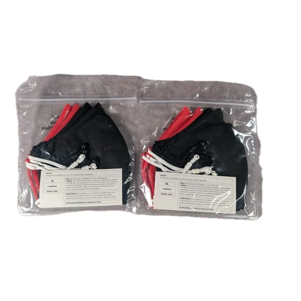 Lot Of 8 Official Target Employee Face Mask Bullseye 2 Packs Of 4 XL 100% Cotton